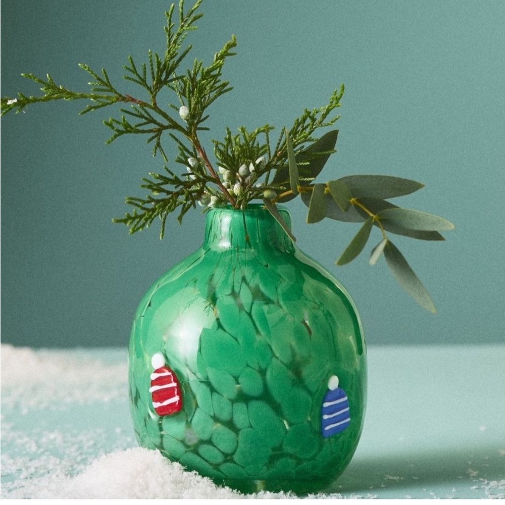 Anthropologie NWT Nesting with Grace Icon Confetti Glass Vase